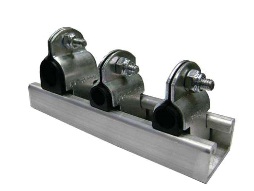 Standard Cushioned Clamp For 1-1/2 Inch Tubes - Steel Construction With TPE Rubber Cushion